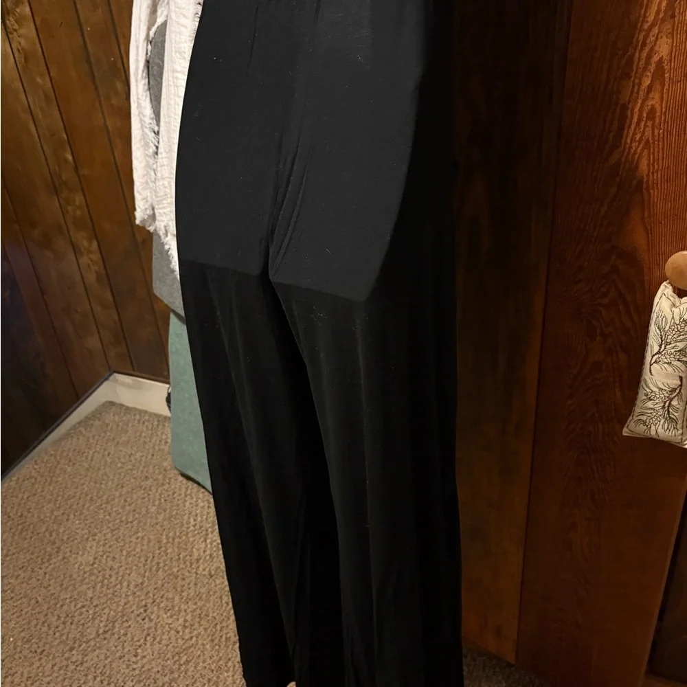 7th Ray Black Wide Leg Women's Pants - Picture 11 of 13